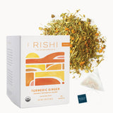 Rishi Tea Turmeric Ginger Herbal Tea – Valentine's Day Self-Care Gift for Her, Caffeine-Free Ayurvedic Sachet Tea