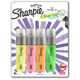 Sharpie Clear View Highlighters, Chisel Tip – Practical Teacher Appreciation Gift for Grading, Lesson Plans and Classroom Use