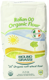 Molino Grassi Organic Soft Wheat Flour 2.2 lb – Pure-Ingredient Flour for Homemade Baby Food and Family Baking