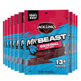 Jack Link's x MrBeast Beef Jerky Variety Box – Clean Ingredient High Protein Snack, No MSG or Added Nitrates, 9-Count Variety