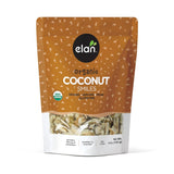 Elan Organic Coconut Smiles – Portable Crunch for Picnics and Road Trips, Lightly Roasted Coconut Chips