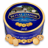 Royal Dansk Danish Butter Cookies – Sturdy Reusable Snack Tin for the Kids' Snack Area, Holds Up to Daily Family Use Without Breakage