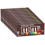 M&M'S Milk Chocolate Theater Box – Kid-Friendly Portion Control Snack for Lunchboxes and Birthday Parties, 12 Pack