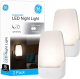 GE Minimalist Night Light – Clean White Plug-in with Set-and-Forget Dusk-to-Dawn Sensor