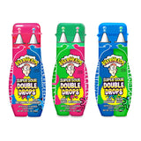 WARHEADS Super Sour Double Drops Liquid Sour Candy – College Dorm and Road Trip Cooler Snack, Compact 1.01 oz Squeeze Bottles Assorted 3 Pack