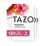 TAZO Passion Herbal Tea – Citrus Hibiscus Cooler for Poolside Lounging and Sun-soaked Lunches