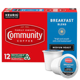 Community Coffee Breakfast Blend K-Cups for Busy Workday Fuel, 12 Count Single-Serve Pods