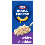 Kraft Mac & Cheese White Cheddar Shells – No Preservatives Comfort Bowl for Busy Professionals, 7.3 oz