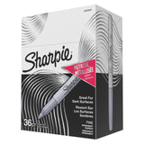 Sharpie Metallic Silver Fine Tip Permanent Markers, 36 Pack – Classroom Organization Labels for Bulletin Boards and Supply Bins