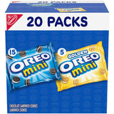 OREO Mini Mix Sandwich Cookies Variety Pack Hostess Gift for Porch Snack Basket, Delivery Driver Treat
