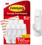 Command Damage Free Wall Hooks – Stylish Holiday Decor Hooks for Living Room and Hallway