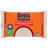 BEN'S ORIGINAL Enriched White Rice, 80 oz Bag – Nutritious, Fat-Free Base for School Lunches, Stuffed Peppers and Meatballs