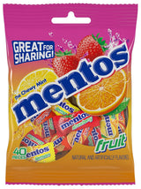 Mentos Chewy Mint Candy Fruit – Individually Portioned Rolls for Guilt-Free Portion Control During Wellness Routines and Workouts