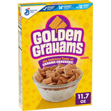 Golden Grahams Breakfast Cereal, Crispy Graham-Flavored Squares, No Prep Required – Easy Weekday Cereal for Picky Kids and Busy Parents