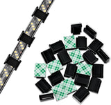 GooChan Self-Adhesive Light Strip Holders – Heat-Resistant Durable Mounts for Worry-Free Installation, 100 Pack