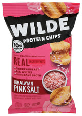WILDE BRANDS Himalayan Pink Salt Chicken Chips – Low-Carb Crunch for Home Office Focus and Study Sessions, 2.25 oz Pouch