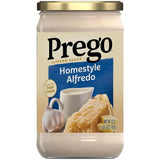 Prego Homestyle Alfredo Pasta Sauce, 22 oz Jar – Mild Alfredo Base for Chicken, Noodles, and Toddler-Safe Dinners