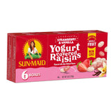 Sun-Maid Strawberry Yogurt Raisins – Kid-Friendly Lunchbox Treat, 6 Individually Wrapped 1 oz Pouches