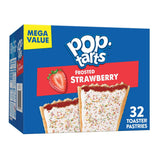 Pop-Tarts Frosted Strawberry Pastries 32ct – Pre-Portioned Grab-and-Go Snack for Midday Energy at the Desk