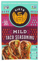 Siete Mild Taco Seasoning Mix – Clean Ingredient Dinner Seasoning for Weeknight Family Meals