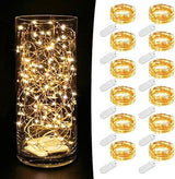 MUMUXI Mini LED String Lights 7.2ft Copper Wire – Relaxing Self-Care Lighting for Bath Time, Yoga Spaces, and Evening Journaling