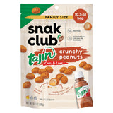 Snak Club Tajin Crunchy Peanuts – Camping and Hiking Snack with 5g Protein and No Artificial Colors, 10.5 oz Resealable