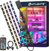 HitLights Pre-Cut RGB LED Tape – Intentional Accent Lighting for Modern Interiors, Simple Peel and Stick Design