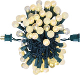 LYCKLIG Globe String Lights – Aesthetic Indoor Decor with Crystal and Snow Frost Bulbs, 19Ft Plug-in for Bedroom and Living Space