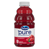 Ocean Spray® Pure Unsweetened Cranberry Juice – No-Added-Sugar Drink for Children's Lunchboxes, 32 Fl Oz Bottle