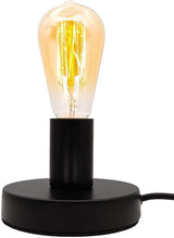 Retro Black Lamp Holder with Cord – Stylish Holiday and Valentine's Day Gift for the Decor Lover Who Has Everything