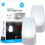 GE Sleeplite LED Night Light – Neutral Finish Ambient Lighting for Living Room and Guest Suite