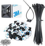 XHF Low Profile Cable Clips Squares – Safer Garage, Workshop and Home Wiring to Reduce Trip Hazards and Loose Cords
