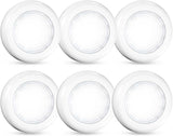 Brilliant Evolution LED Puck Light 6 Pack – Customizable Sharpie Decor Lights for Patios, Bedrooms and Collectible Cases