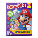 Funables Super Mario Fruity Snacks – Non-Sticky Character Gummies for Backyard Party Tables in Summer Heat