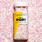 Pink Pop! Natural Nonpareils Sprinkles by Supernatural – Low-Sugar Dessert Garnish for Mindful Home Baking