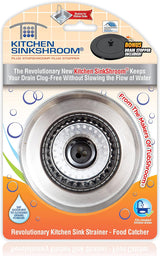 Kitchen SinkShroom Rust-Free Stainless Sink Strainer for Open-Concept Minimalist Spaces
