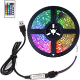 DAYBETTER Flexible RGB LED Strip 16.4ft Remote and App Controlled for Christmas Halloween Thanksgiving Holiday Accent Lighting