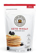 King Arthur Keto Wheat Pancake Mix - Quick Batch-Cooked Breakfast for Tight Schedules, 2g Net Carb Pancake Mix