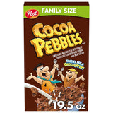 Cocoa PEBBLES Cereal – Wholesome Rice Flake Breakfast for Allergy Aware Households, 27.5 oz Family Size
