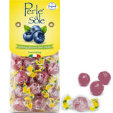Perle di Sole Italian Candy - Slow-Dissolving Blueberry Hard Candy with Real Fruit Flavor - Calm Afternoon Pick-Me-Up for Self-Care