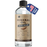 Kate Naturals USP Grade Mineral Oil for Wood and Stone – Worry Free Formula That Will Not Transfer to Food