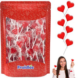 Fruidles Strawberry Heart Lollipops – Clean Individually Wrapped Candy for Allergy-Aware Classrooms and Shared Snacks