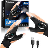 LumeFlex Hands-Free LED Gloves – Senior-Friendly Light for Safe Nighttime Toenail Trimming and Daily Tasks