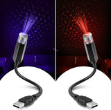 Hortsun 2 Pack Star Light – Road Trip and Car Interior Night Lamp, USB Powered Portable Starry Sky Projector