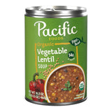 Pacific Foods Organic Vegetable Lentil Soup – Ready-to-Eat Vegetarian Soup for Home Office Lunch on Tight Deadlines