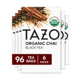 TAZO Organic Chai Black Tea Bags – Intentional Kitchen Counter Tea, Simple 5-Minute Steep Ritual
