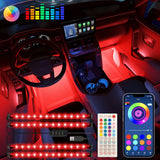 Keepsmile Car Interior Lights – Holiday Stocking Stuffer for Drivers, Music Sync Running Board LED Kit