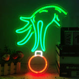 BrandName Dimmable Christmas Neon Light – Thoughtful Holiday Gift for Friends and Couples, Soft Green Glow for Festive Home Ambiance