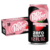 Dr Pepper Cream Soda Zero Sugar Cans – Calorie-Conscious Dessert Drink for Evening Wind-Down and Craving Control