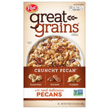 Great Grains Crunchy Pecan Cereal – Stays Crunchy in Milk Cereal for Fast Workday Breakfasts, 19 Ounce